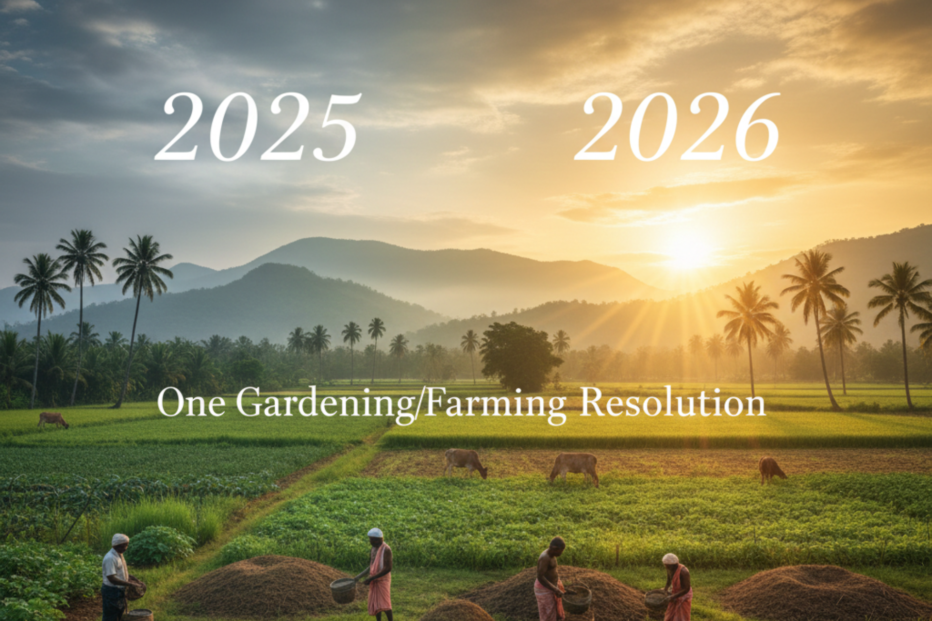 What is Your One Gardening/Farming Resolution for the New Year?